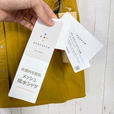 【Women's S Gold】 Axesquin Women's S/S Ventilation Shirt 11058 Golden Yellow z00058210 Golden Yellow