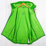 Norrona 男式 Lyngen Alpha 100 背心 (3460)，Jungle Fever，尼龙羊毛背心，带 Polartec Alpha，小号，绿色 (z000528)