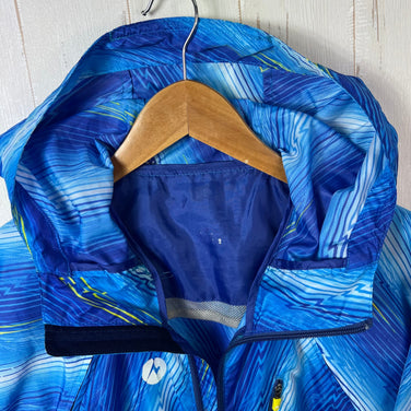 Marmot Convertible Wind Jacket, Men's Medium, Blue. Polyester. Outerwear/Tops/Windshell/Vest. z00055060.