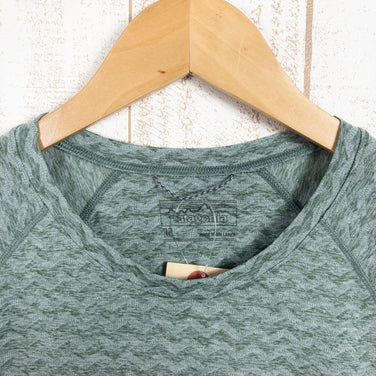 【Men's M グリーン系】 Patagonia ( パタゴニア ) リッジ フロー シャツ ポリエステル ウェア トップス インナー シャツ ショートスリーブTシャツ クルーネック 化繊 z00050214 化繊 ショートスリーブTシャツ クルーネック インナ - 【公式】2ndGEAR（セカンドギア）Webショップ【登山用品・アウトドア用品専門 買取販売店】