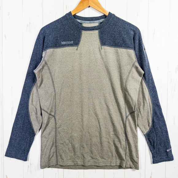 【Men's L ベージュ系】 Marmot ( マーモット ) クライムウール ロングスリーブシャツ ウェア トップス インナー シャツ ロングスリーブTシャツ クルーネック ウール z00052791  ウール ロングスリーブTシャツ クルーネック インナー シ