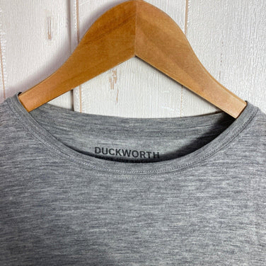 Duckworth Vapor Tee, Women's Medium, Gray. Merino wool top, innerwear, short-sleeved crew neck T-shirt, z00053837.