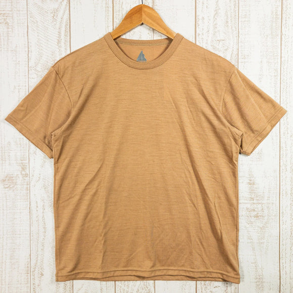 【Unisex XS ベージュ系】 Hereness（ヒアネス） ドライ ウール ティーシャツ Dry Wool T-Shirt ウール ウェア トップス インナー シャツ ショートスリーブTシャツ クルーネック ウール z00051454 ウール ショートスリーブT - 【公式】2ndGEAR（セカンドギア）Webショップ【登山用品・アウトドア用品専門 買取販売店】