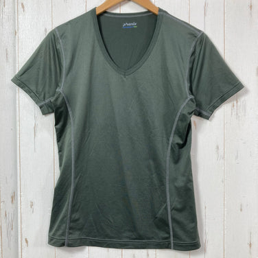 [Men's M Gray-tone] Phenix Transfer Short-Sleeve V-Neck Polyester Wear Top Inner Shirt Short-Sleeve T-Shirt Crew Neck Synthetic z00057541