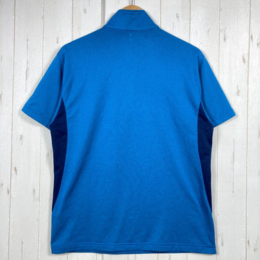 【Men's L ブルー系】 Montbell ( モンベル ) ウイックロン ZEO ショートスリーブ ジップシャツ ポリエステル ウェア トップス インナー シャツ ショートスリーブシャツ 化繊 z00053622  化繊 ショートスリーブシャツ インナー シ