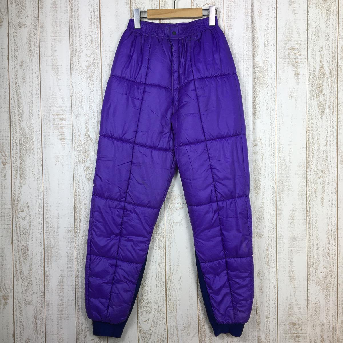 [Men's M Purple] Montbell Exceloft Insulated Pants, Padding, Asian Men's Synthetic Insulated Long Pants, Bottoms, Wear