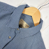 【Men's L ネイビー系】 Janeriver ( ジェーンリバー ) オリジナル チェックシャツ ポリエステル ウェア トップス インナー シャツ ロングスリーブシャツ 化繊 z00055014  化繊 ロングスリーブシャツ インナー シャツ トップス ウェア