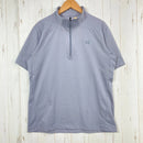 【Men's M グレー系】 Finetrack ( ファイントラック ) ドラウトクアッド ジップT Drought Quad Zip T ポリエステル ウェア トップス インナー シャツ ショートスリーブシャツ 化繊 z00054913  化繊 ショートスリー-1