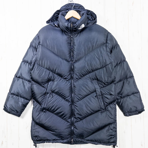 【Men's M ブラック系】 1990s The North Face ( ザ・ノースフェイス ) アセント コート Ascent Coat 生産終了モデル 入手困難 ビンテージ オリジナル 入手困難 ヌプシジャケットのロング丈Ver. ダウン ウェア トップス