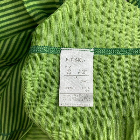 【Men's S グリーン系】 Marmot ( マーモット ) クライム ウール ボーダー ロングスリーブ クルー Climb Wool Border L/S Crew ポリエステル ウェア トップス インナー シャツ ロングスリーブTシャツ クルーネック 化繊