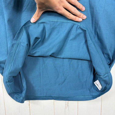 【Men's L ブルー系】 Mountain Hardwear ( マウンテンハードウェア ) ハッピー トレイルズ ショートスリーブ Happy Trails Short Sleeve OM6911 442 z00056041 442 化繊 ショートスリーブT