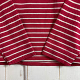 【Kid's 150 レッド系】 Montbell ( モンベル ) ウイックロン ボーダー ロングスリーブ T WIC Border Long Sleeve T ポリエステル ウェア トップス インナー シャツ ロングスリーブTシャツ クルーネック 化繊 z0005