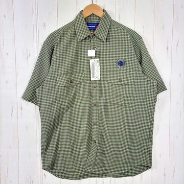 【Men's 39 グリーン系】 Bailo ( バイロ ) カミーチャ マニカ コルタ ショートスリーブ シャツ Camicia Manica Corta Shrot Sleeve Shirt ウェア トップス インナー シャツ ショートスリーブシャツ 化繊 z00