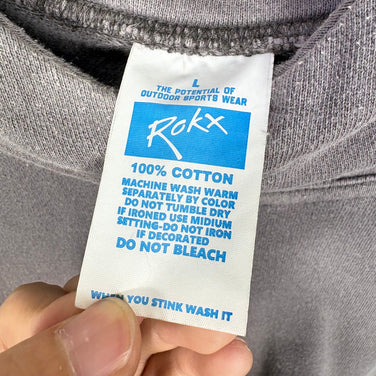 【Men's L チャコール系】 Rokx ( ロックス ) コットンウッド スウェット プルオーバー パーカー Cottonwood Sweat PO Parka RXMF204122 CHARCOAL z00056141 CHARCOAL コットン フーディ イン