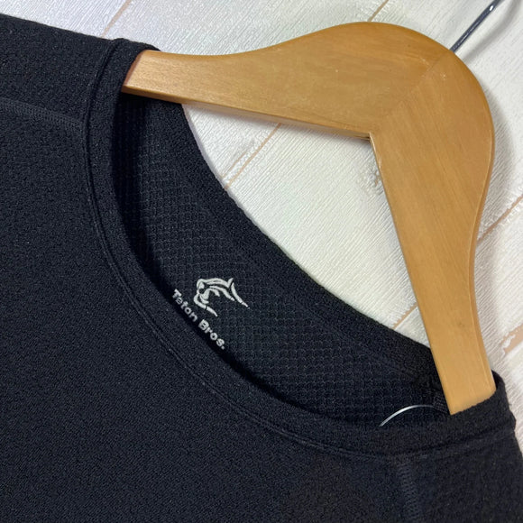 【Men's S ブラック系】 Teton Bros ( ティートンブロス ) モブウール ロングスリーブ Mob Wool L/S ウール ウェア トップス アウター ジャケット フリース z00055418  ウール ロングスリーブTシャツ クルーネック インナ