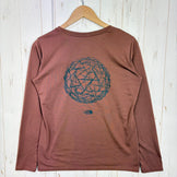 【Women's L ブラウン系】 The North Face ( ザ・ノースフェイス ) ロングスリーブ テンセグリティ グラフィック ティー L/S Tensegrity Graphic Tee ポリエステル ウェア トップス インナー シャツ ロングスリーブTシ