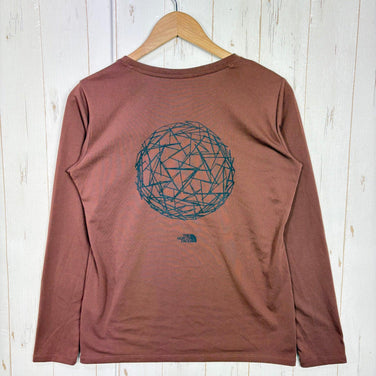 【Women's L ブラウン系】 The North Face ( ザ・ノースフェイス ) ロングスリーブ テンセグリティ グラフィック ティー L/S Tensegrity Graphic Tee ポリエステル ウェア トップス インナー シャツ ロングスリーブTシ