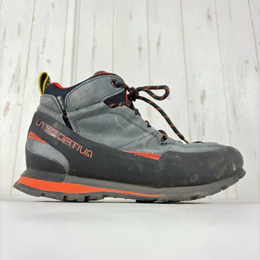 【Unisex 24.9cm グレー系】 La Sportiva ( ラ・スポルティバ ) ポルダー X ミッド ゴアテックス Boulder X Mid GTX カーボン / フレイム フットウェア トレッキングブーツ z00055519 カーボン / フレイム トレッキン