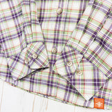 【Women's M パープル系】 Foxfire ( フォックスファイヤー ) SCプレイドシャツ ポリエステル ウェア トップス インナー シャツ ロングスリーブシャツ コットン z00052636 コットン ロングスリーブシャツ インナー シャツ トップス ウェ - 【公式】2ndGEAR（セカンドギア）Webショップ【登山用品・アウトドア用品専門 買取販売店】