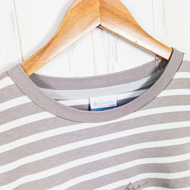 Columbia Relaxing Moments Long Sleeve Crew T-Shirt, Women's Medium, Gray. Cotton.