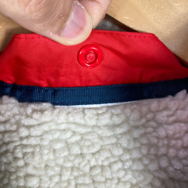 2019 Patagonia Reversible Tribbles Hoody, Boys' 5T Navy. Polyester fleece outerwear jacket. Product code: z00053796.