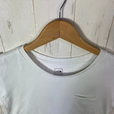 [Women's L White-based] The North Face S/S Pocket Tee Polyester Wear Tops Inner Shirt Short-sleeve T-shirt Crew Neck Synthetic Fiber z00055436
