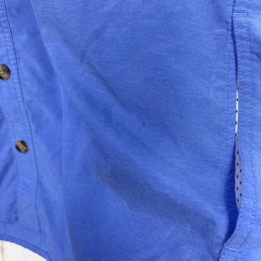 【Men's L ブルー系】 Exofficio ( エクスオフィシオ ) ロングスリーブ フィッシング シャツ Long Sleeve Fishing Shirt 生産終了モデル 入手困難 ナイロン ウェア トップス インナー シャツ ロングスリーブシャツ 化繊
