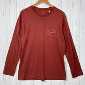 【Men's M ブラウン系】 Montbell ( モンベル ) ウォッシュアウト コットン ロングスリーブT Men's Washed Out Cotton Long Sleeve T Men's スパイラル スランテックカフ UVカット コットン ウェア トッ