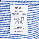 【Men's S ブルー系】 Ridge Mountain Gear ( リッジマウンテンギア ) ベーシック ロングスリーブ シャツ ストライプ Basic Long Sleeve Shirt Stripe Blue x White ポリエステル ウェア トップ - 【公式】2ndGEAR（セカンドギア）Webショップ【登山用品・アウトドア用品専門 買取販売店】