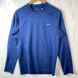 Men's Small Navy 2012 Patagonia Capilene 3 Midweight Crew, Polyester Long Sleeve Crew T-Shirt