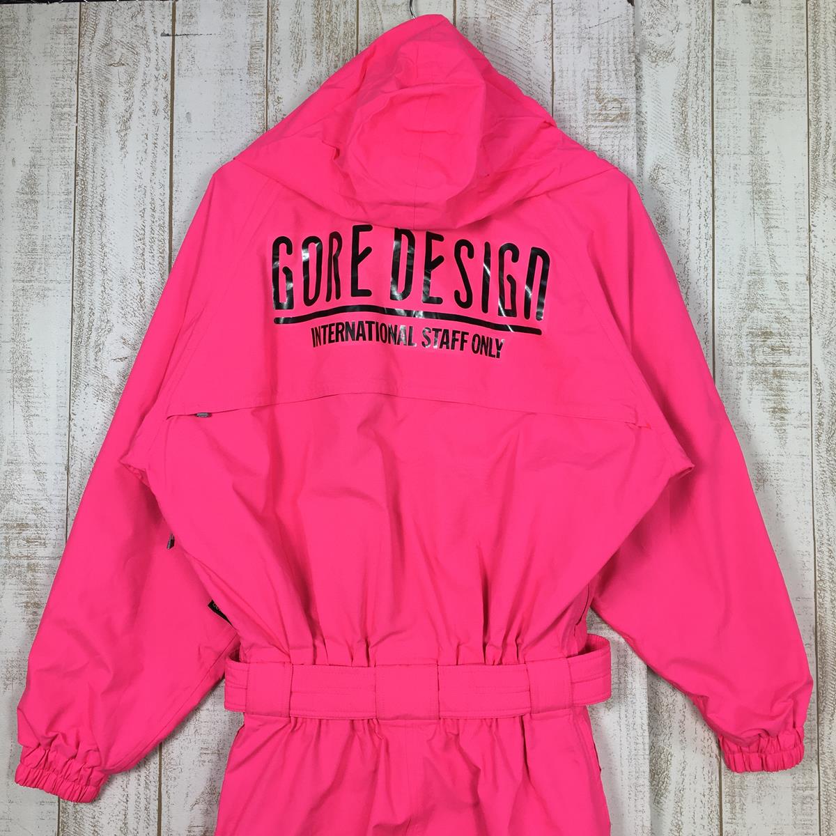 [Unisex M Pink] Gore Wear Gore-Tex Ski Suit One-piece Overalls All-in-one Made by Japan Gore-Tex Vintage Recommended for winter camping and biking Asian Unisex