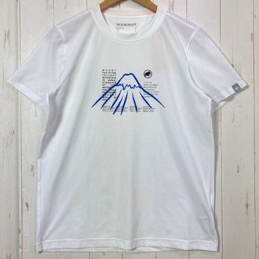 【Men's S ホワイト系】 Mammut ( マムート ) クイックドライ フジヤマ プリント T シャツ AF QD Fujiyama Print T-Shirt AF ポリエステル ウェア トップス インナー シャツ ショートスリーブTシャツ クルーネック