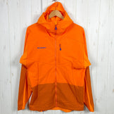 男式 M 橙色 Mammut Eisfeld Light So 连帽衫夹克，Eiger Extreme，1011-00020，国际男式柔软