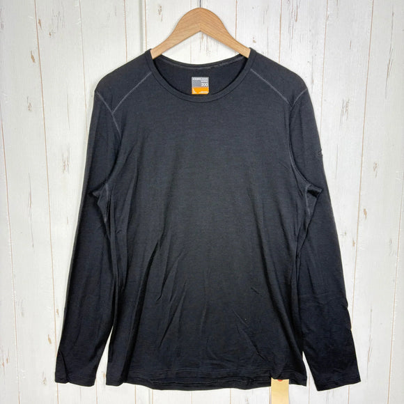 【Men's L ブラック系】 Icebreaker ( アイスブレーカー ) メリノ 200 オアシス ロングスリーブ クルー Merino 200 Oasis LS Crewe メリノウール ウェア トップス インナー シャツ ロングスリーブTシャツ クルーネッ