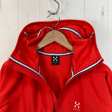 【Men's XS レッド系】 Haglofs ( ホグロフス ) ボア フード Boa Bood ソフトシェル フーディ ジャケット ナイロン ウェア トップス アウター ジャケット ソフトシェル z00060384  ソフトシェル アウター ジャケット トップス