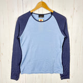 【Women's M ブルー系】 Icebreaker ( アイスブレーカー ) スーパーファイン190 ロングスリーブ ウールティー メリノウール ウェア トップス インナー シャツ ロングスリーブTシャツ クルーネック ウール z00055018  ウール ロング