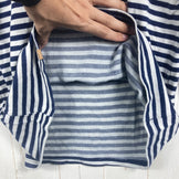 【男式 M 白色系】Montbell（蒙特贝）美丽奴羊毛混纺条纹长袖T恤 Merino Wool Plus Border Long Sleeve T 美丽奴羊毛 服装 上衣 内搭 衬衫 长袖