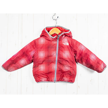 The North Face Reversible Insulated Jacket, Kids' Sizes 18-24M, Red. This polyester outer jacket features synthetic insulation. Product code: z00052885.