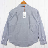 【Women's S グレー系】 Ridge Mountain Gear ( リッジマウンテンギア ) ベーシック ロングスリーブ シャツ ストライプ Basic Long Sleeve Shirt Stripe Grey x White ポリエステル ウェア トップ - 【公式】2ndGEAR（セカンドギア）Webショップ【登山用品・アウトドア用品専門 買取販売店】