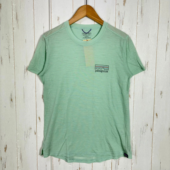 【Women's S グリーン系】 Patagonia ( パタゴニア ) ウィメンズ キャプリーン クール メリノ ブレンド グラフィック シャツ Women's Capilene Cool Merino Blend Graphic Shirt ウール混 吸湿発散 速
