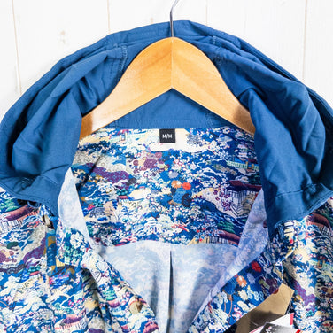 【Men's M ブルー系】 Jolly Gear（ジョリーギア） トリプルクラウン ボタンダウン ロングスリーブ TRIPLE CROWN BUTTON DOWN LONG SLEEVE Blue Garden ポリエステル ウェア トップス インナー シャツ - 【公式】2ndGEAR（セカンドギア）Webショップ【登山用品・アウトドア用品専門 買取販売店】