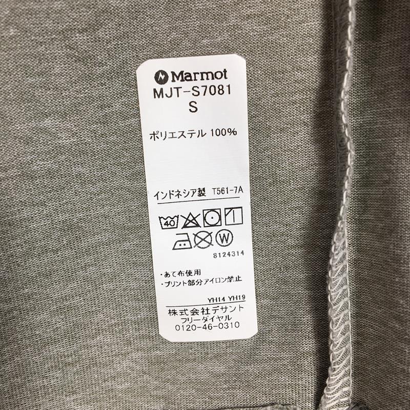 【Men's S グレー系】 Marmot ( マーモット ) ヘザー カウボーイ キャンプ ハーフスリーブ ティー Ｔシャツ Heather Cowboy-Camp H/S T MJT-S7081 Asian Men's  化繊 ショートスリーブTシャツ クルー