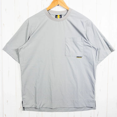 Men's Small Gray Jackwolfskin Short Sleeve Pocket Shirt, Nylon, Top, Undershirt, Short Sleeve Shirt, Synthetic Fiber, z00053093