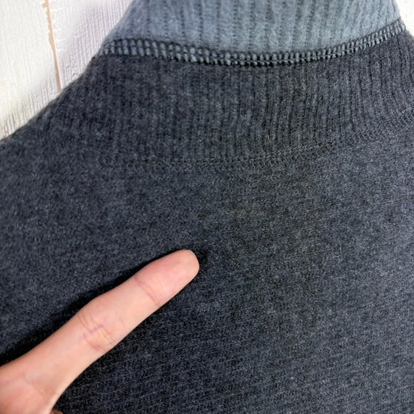 【Men's L グレー系】 2001 Patagonia ( パタゴニア ) オーバーランド プルオーバー Oberland Pullover 生産終了モデル 入手困難 ウール混 USA製 ハーフジップ ウェア トップス アウター ジャケット フリース z000