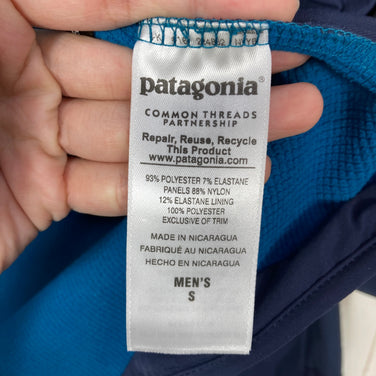 【Men's S ネイビー系】 2015 Patagonia ( パタゴニア ) アズ ハイブリッド ジャケット Adze Hybrid Jacket NVYB ソフトシェル ポリエステル ウェア トップス アウター ジャケット フリース ポーラテック・ウィンドブロ