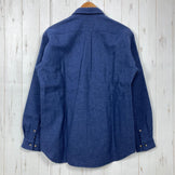 【Men's M ネイビー系】 Foxfire ( フォックスファイヤー ) ロングスリーブ ウールシャツ Long Sleeve Wool Shirt ウール混 日本製 ウール ウェア トップス インナー シャツ ロングスリーブシャツ ウール z00060428