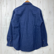 【Men's M ネイビー系】 Foxfire ( フォックスファイヤー ) ロングスリーブ ウールシャツ Long Sleeve Wool Shirt ウール混 日本製 ウール ウェア トップス インナー シャツ ロングスリーブシャツ ウール z00060428