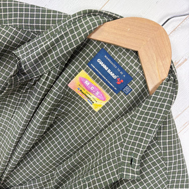 【Men's 39 グリーン系】 Bailo ( バイロ ) カミーチャ マニカ コルタ ショートスリーブ シャツ Camicia Manica Corta Shrot Sleeve Shirt ウェア トップス インナー シャツ ショートスリーブシャツ 化繊 z00