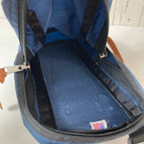 均码海军蓝 1990 年代 Gregory 单口袋海军蓝标签（旧标签）停产型号难以找到带外部袋的尼龙储物袋（z00053468）