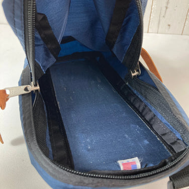 均码海军蓝 1990 年代 Gregory 单口袋海军蓝标签（旧标签）停产型号难以找到带外部袋的尼龙储物袋（z00053468）